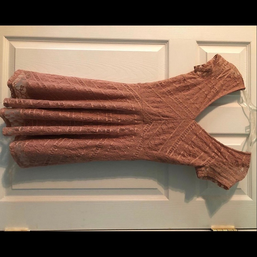 Pink lace dress